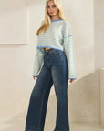 Aura High Rise Wide Leg Jeans