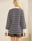 Sloan Striped Long Sleeve Polo