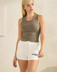Gray Essential Rib Tank