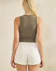 Gray Essential Rib Tank