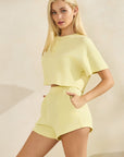 Yellow Zenna Short Sleeve Top