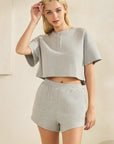Gray Zenna Short Sleeve Top