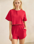 Red Zenna Short Sleeve Top