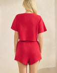 Red Zenna Short Sleeve Top
