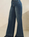 Aura High Rise Wide Leg Jeans