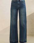 BTTRMMT Aura High Rise Wide Leg Jeans front view with high-rise waist and relaxed wide-leg fit