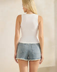 White Essential Rib Tank