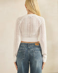 Lila lace Knit Cardigan