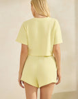 Yellow Zenna Short Sleeve Top