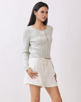 Joelle Scallop Trim Cardigan