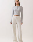 BTTRMMT The Everyday Chill Sweatpants front view with relaxed wide-leg fit and drawstring waist