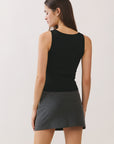 BTTRMMT Sculpt Square Tank back view showing minimal ribbed design and clean straight back